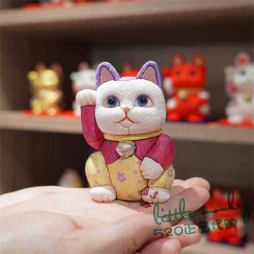 日本代购 招财猫 光彩 职人手工 传统技艺 和风开运招福摆件