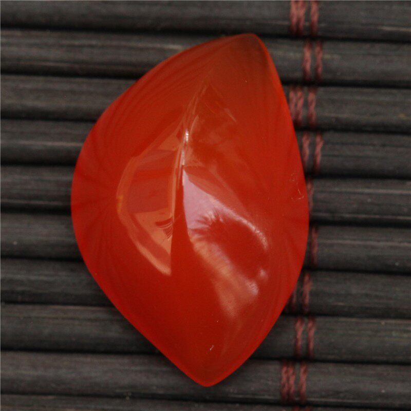 保山南红玛瑙 小庄料宝石级无裂原矿冰红裸石吊坠 异形戒面 3.9克