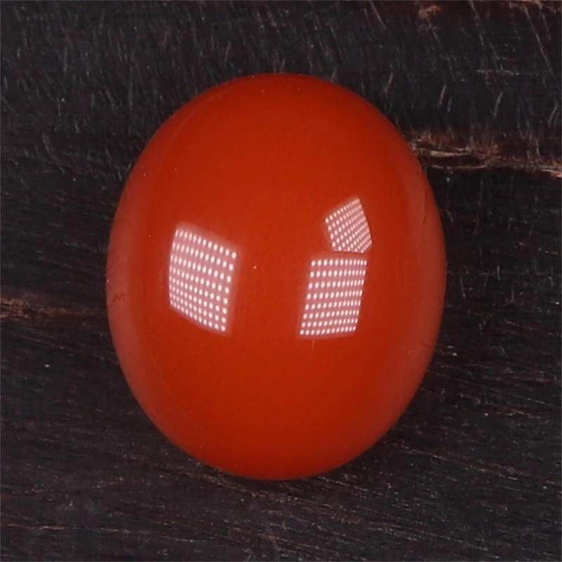 四川料南红玛瑙 无裂原矿柿子红裸石蛋面 戒指戒面未镶嵌 3.32克