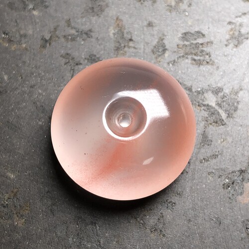 保山杨柳料南红玛瑙 无裂原矿冰飘平安扣吊坠女款女士小挂件5.6克