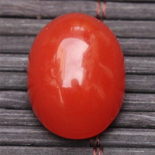 天然保山南红 无裂原矿裸石蛋面 戒指戒面吊坠小挂件未镶嵌 3.5克