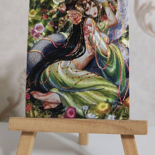 异界水浒神姬 白花蛇杨春 半粗闪折光闪卡 卡背人物介绍 88*63MM