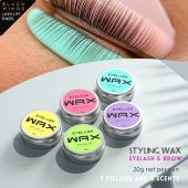 20克角蛋白翘睫术固体胶水烫睫毛固定粘合剂glueeyelash wax balm