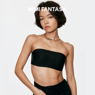 mimi fantasy防走光抹胸無肩帶內衣無鋼圈無痕小胸裹胸隱形文胸
