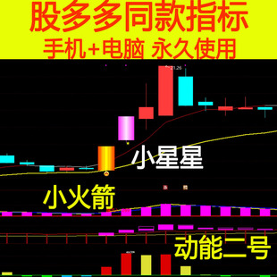 紫紫紅黃動能二號指標公式 天相股多多同款 機構(gòu)啟動雙紫擒龍頭模型