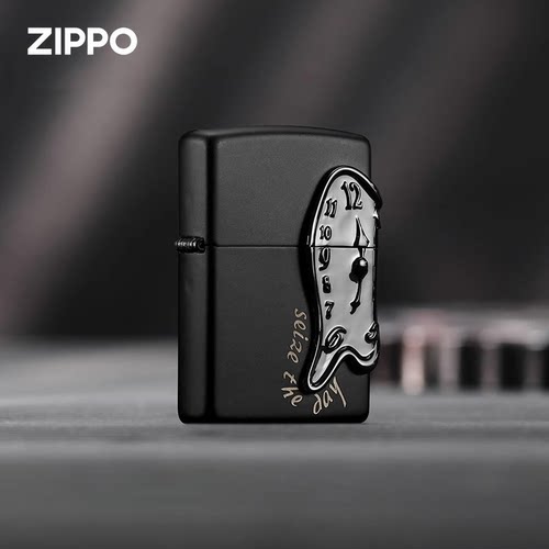 zippo正品打火机单向时钟