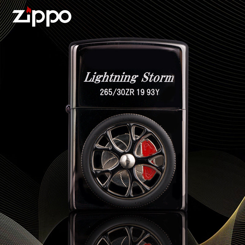 zippo打火机旋转轮原装煤油防风