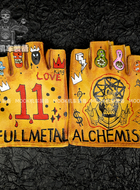 复古做旧牛皮手套半指四季透气开车骑行摩托车户外运动健身马术