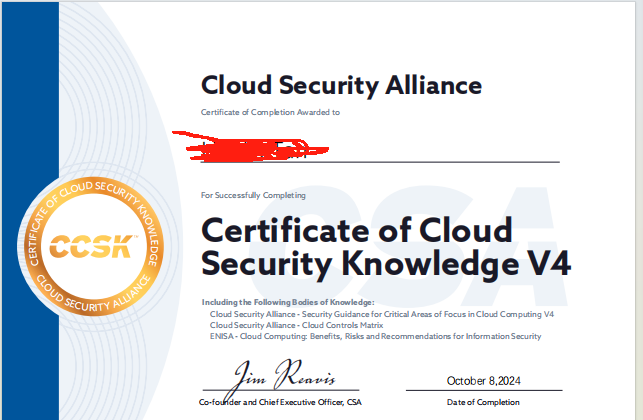 ccsk v5  CCSK（Certification of Cloud Security Knowledge包过