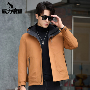 潮威力银狐派克服连帽貂皮胆派克