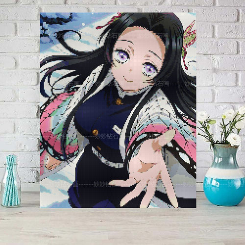 鬼灭之刃动漫蝴蝶香奈惠钻石画女孩成人DIY手工砖石绣Demonslayer
