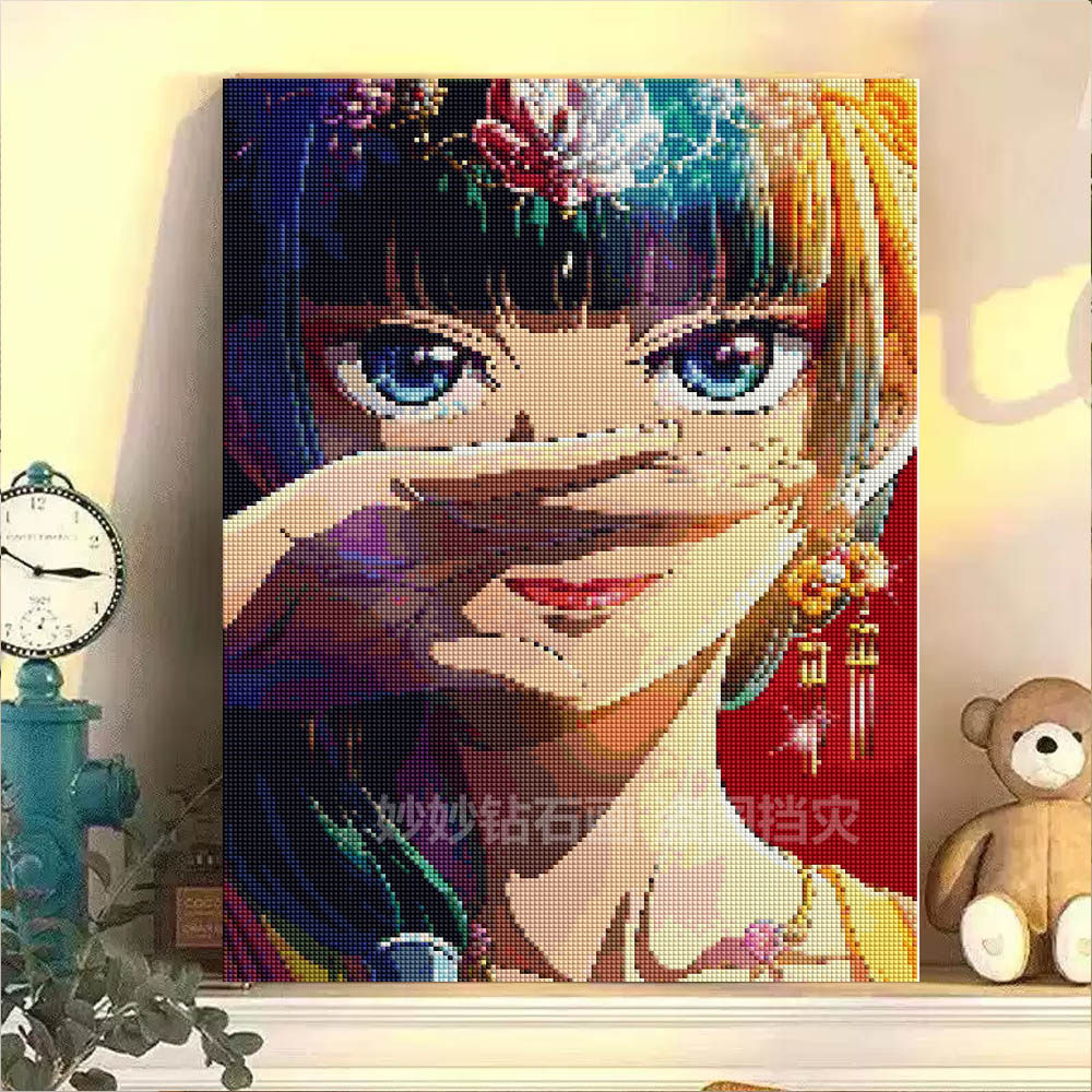 方钻药屋少女的呢喃钻石画高颜值女孩手工diy成人砖石点钻十字绣