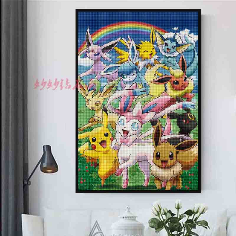 精灵梦宝可梦钻石画儿童手工贴画