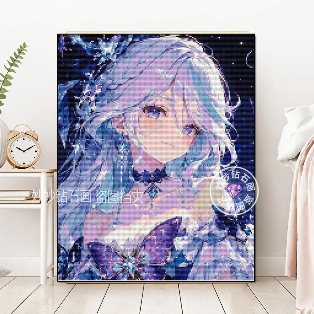 高颜值芙宁娜钻石画成人diy手工高难度女孩子动漫点钻砖石十字绣