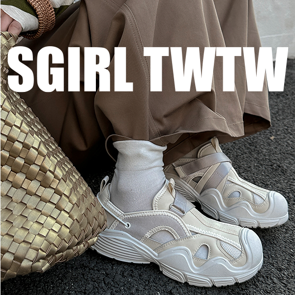 G510-8 SGIRL TWTW女鞋夏镂空透气凉鞋百搭休闲鞋一脚蹬鞋懒人鞋