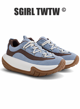 J036-3 SGIRL TWTW2026早春新款厚底小个子增高休闲百搭女鞋