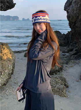 UPF50+原纱立领防紫外线防晒衣女夏季新款轻薄透气显瘦户外皮肤衣
