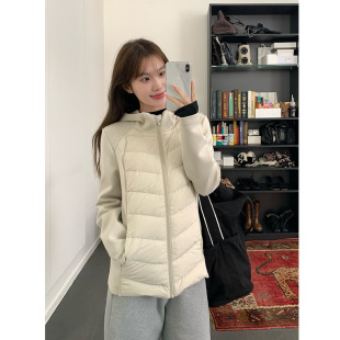 轻暖90白鸭绒连帽羽绒服女秋冬新款 户外显瘦收腰运动保暖 修身