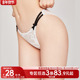 3条98元 好奇小姐女性感比基尼薄透气抗菌纯棉裆低腰三角蕾丝内裤
