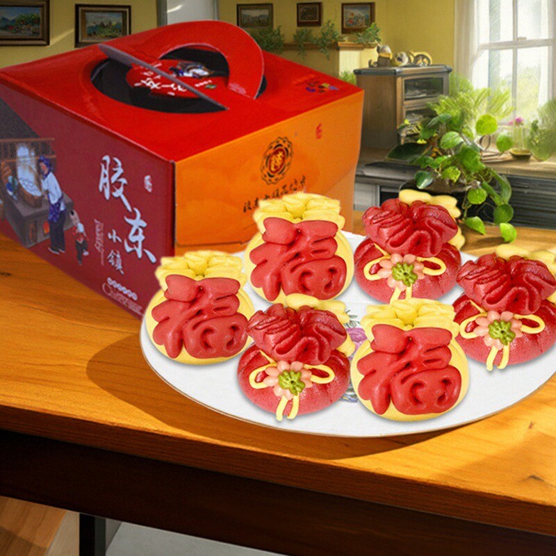 花饽饽福袋威海米包春节年货礼盒