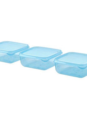 宜家国内代购附盖食品盒淡紫色70ml塑料冰箱食品盒密封盒微波炉盒