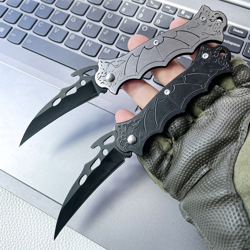 不锈钢小刀锋利高硬度户外折叠水果刀迷你随身折刀露营刀防身小刀