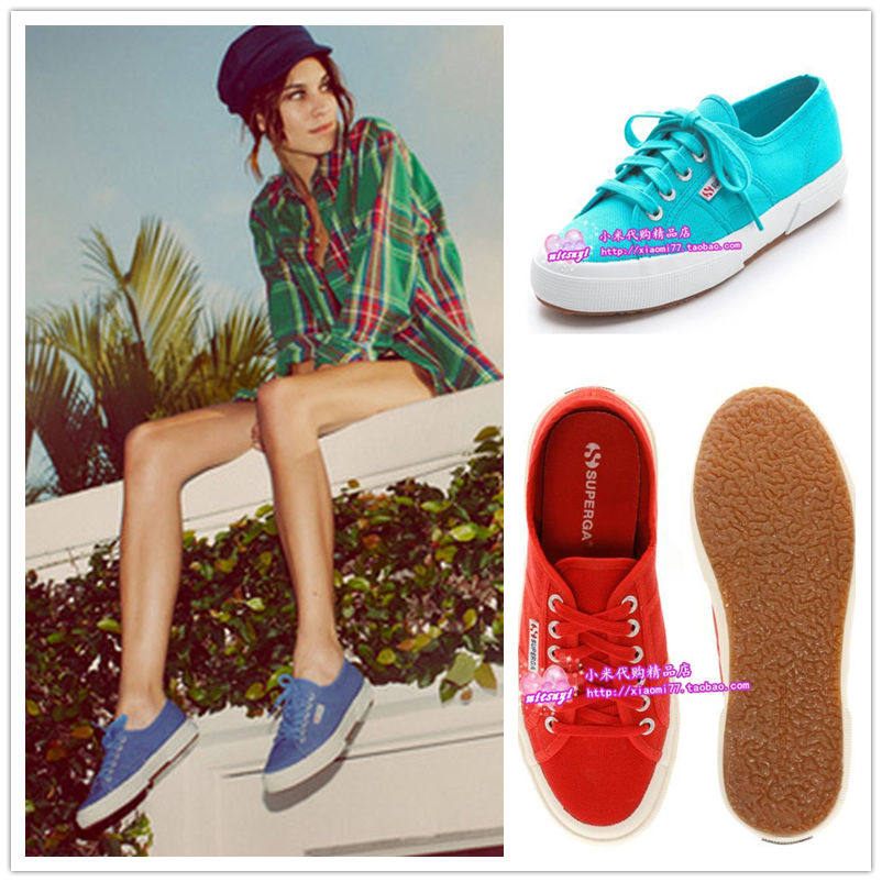 SUPERGA 帆布鞋女学生舒适潮流平底系带低帮鞋Classic 2750休闲鞋