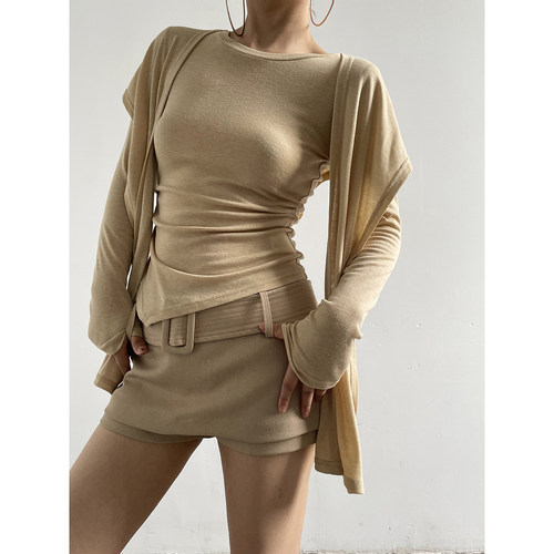 Acupstudio江右上 08.24新品  披肩可拆卸打底衫