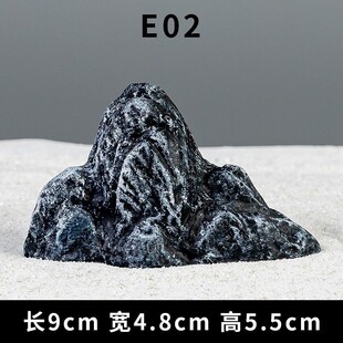 假山石鱼缸造景装饰沙盘布景园林模型盆景配件小石头雪景石摆件
