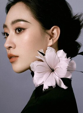 胸花羽毛复古高级飘逸头花限量