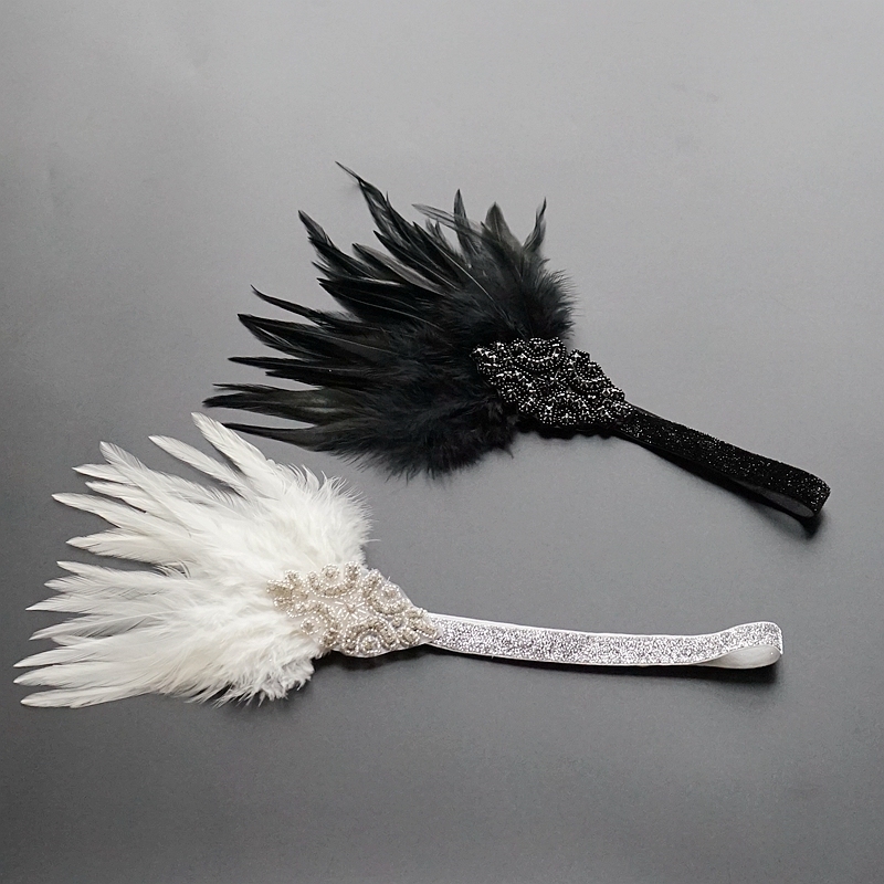 化妆舞会羽毛发带印第安