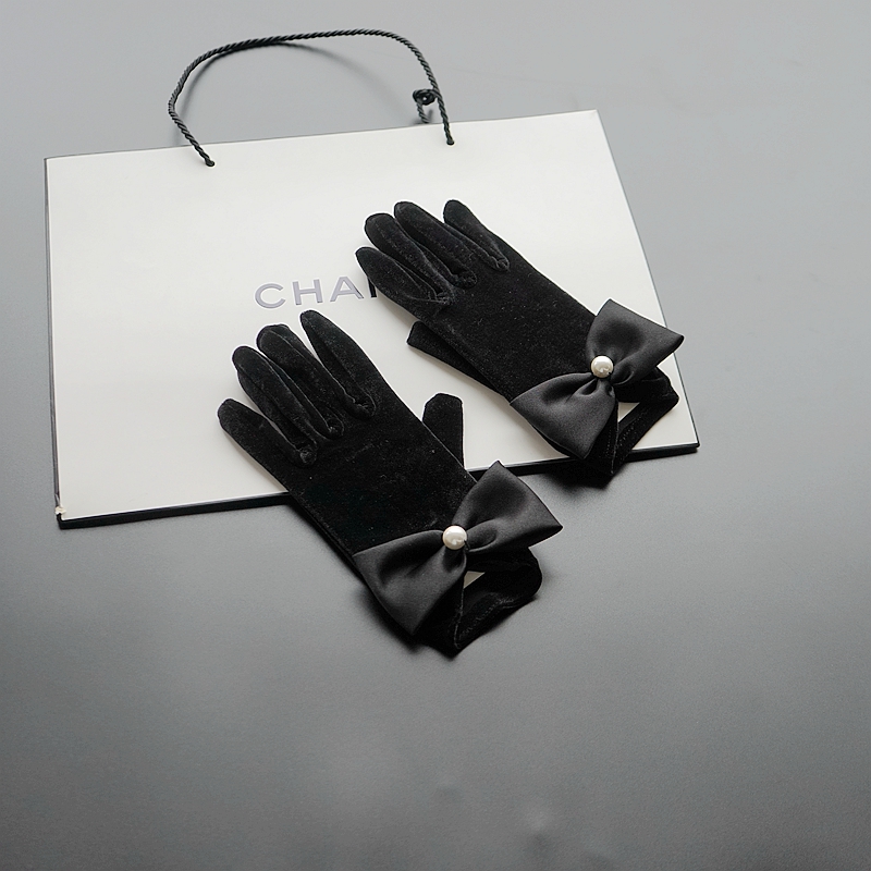 法式旗袍保暖小香风优雅礼仪手套