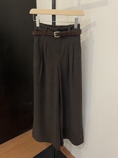 高品质韩系高腰显瘦阔腿裤女2025秋冬新款宽松百搭休闲西装裤长裤