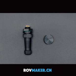 8芯防水航空接插件 堵头 水下机器人连接器  ROV水密接插件 300m