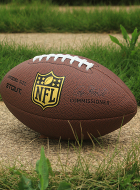 美式橄榄球专柜正品9号成人比赛球6#3#学生儿童球NFL金盾粉色蓝色