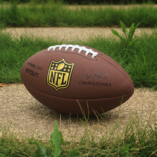 美式橄榄球专柜正品9号成人比赛球6#3#学生儿童球NFL金盾粉色蓝色