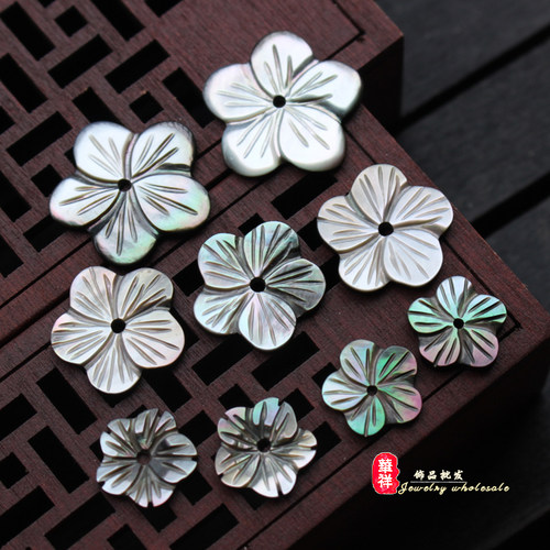 diy天然手工耳饰发簪五瓣花新品