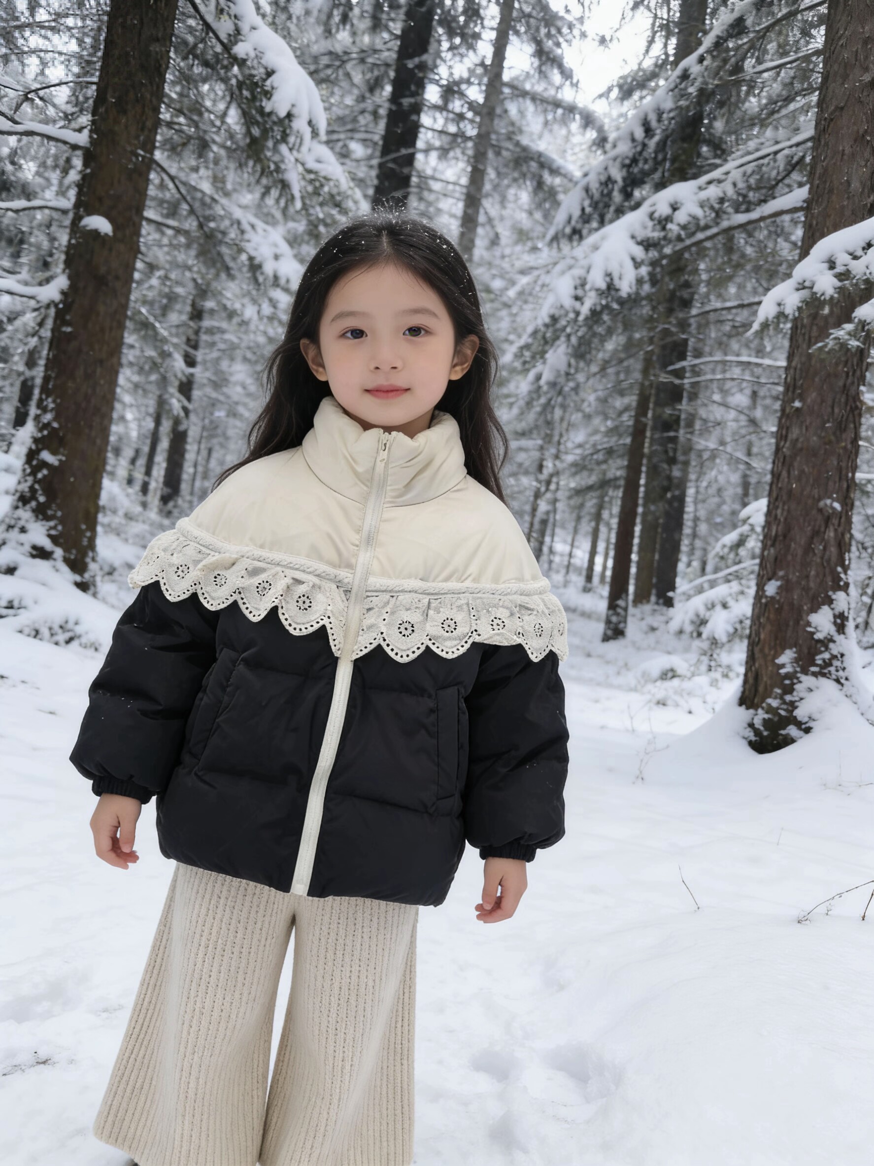 女童冬款羽绒服2026新款宝宝冬季棉衣白鸭绒冬装女孩外套儿童