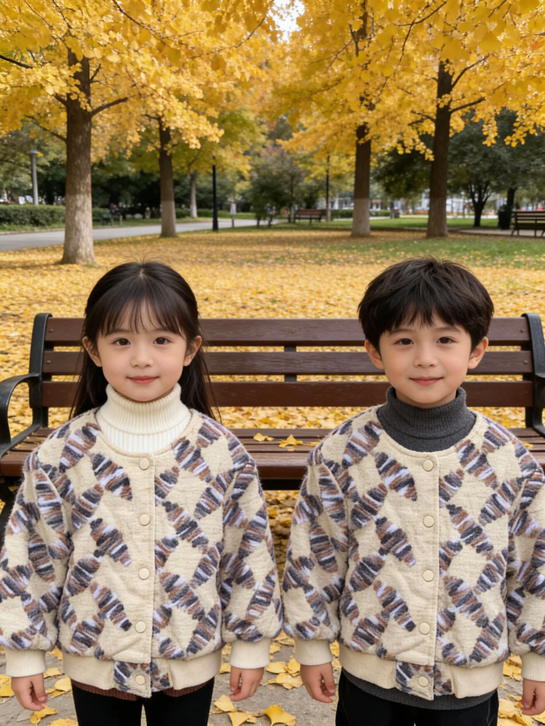 男女中童棉服春秋冬款2026新款儿童夹棉棉衣外套宝宝棉袄上衣