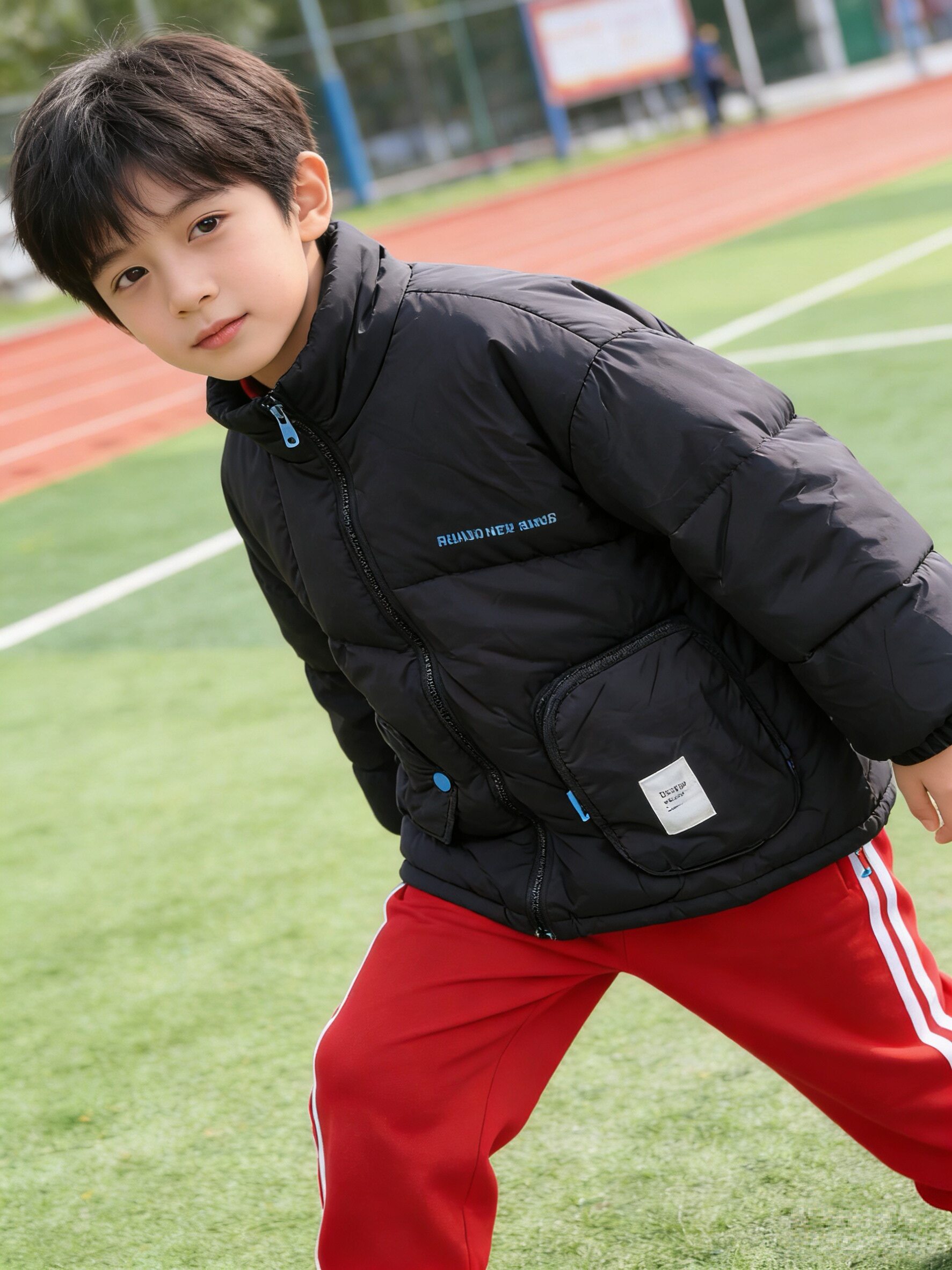 男中童羽绒服冬装2026新款侧拉链冬季男孩休闲保暖儿童洋气外套