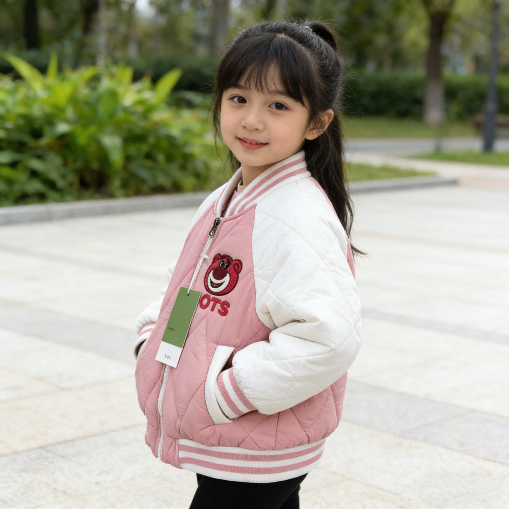 女童薄棉服2026秋冬新款韩国童装儿童夹棉棒球服外套小童秋冬棉衣