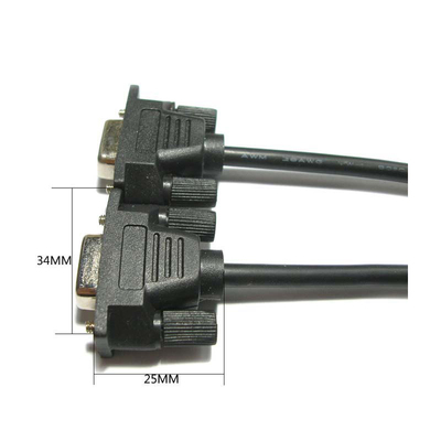 定制超短头DB9串口线RS232连接线