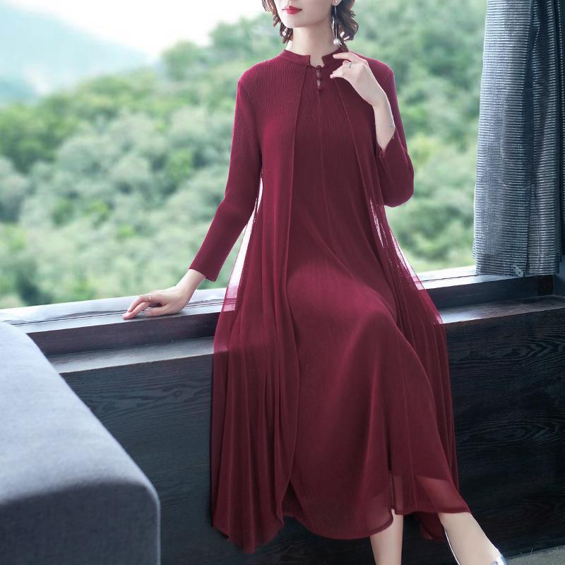 结婚礼妈妈礼服长裙喜婆婆连衣裙