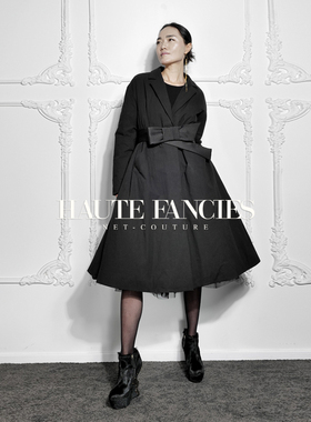 永存的风格 HAUTE FANCIES后构想｜半束腰斗篷式长款羽绒棉棉服冬