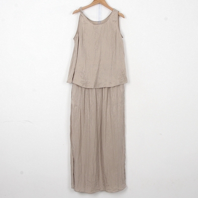 2024夏季扭肩背心女时尚套装