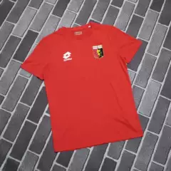 Genoa Men's Summer Polo Shirt Short Sleeve Breathable Sweat-Wicking Top for Football Team Running Sports