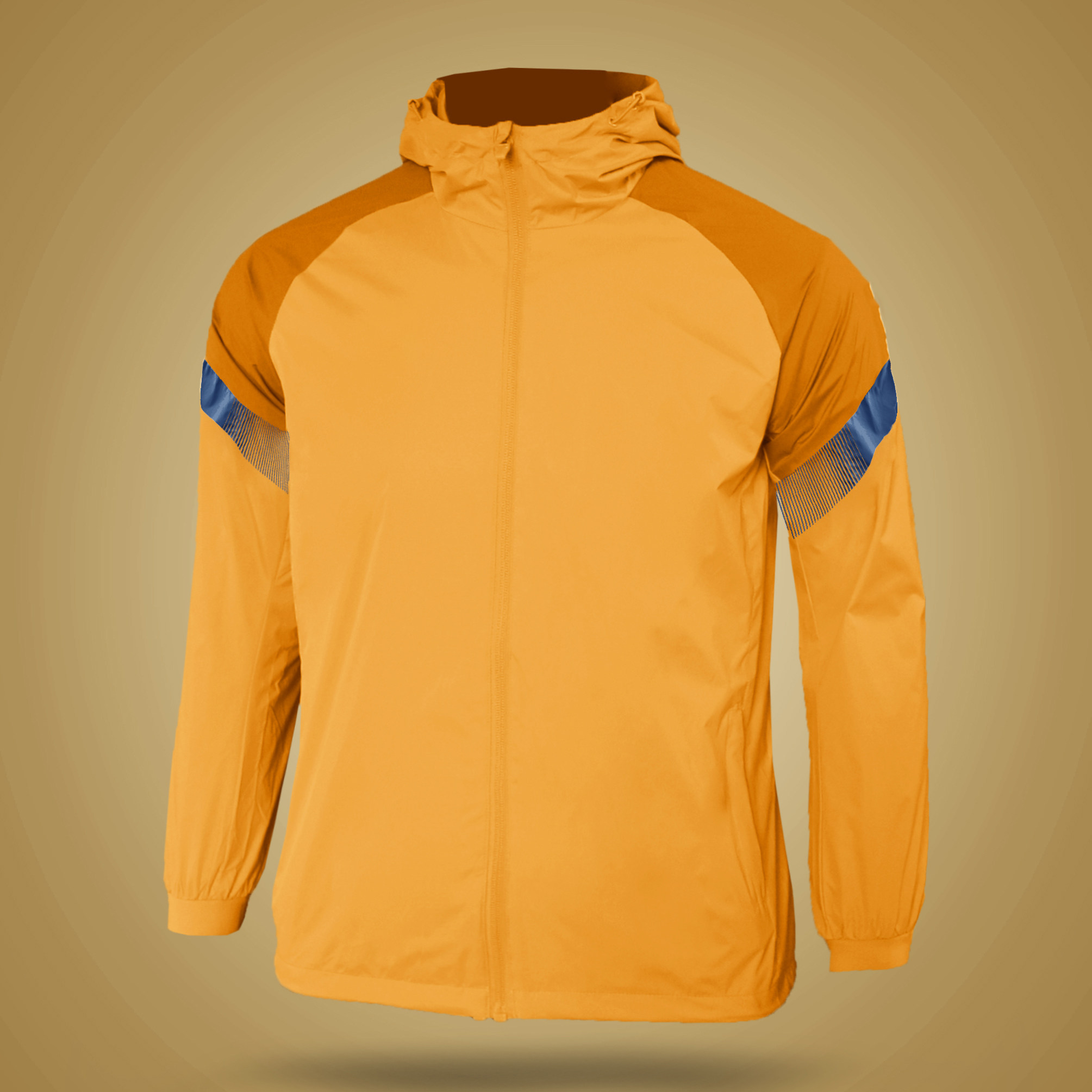 남자 축구 팀 통기성 윈드 브레이커 후드 재킷 긴팔 비옷