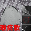 Gray Crew Neck Sweatshirt with Defects