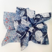 Liberty方形发圈大肠圈扎头发显气质平替薄软高支纯棉美洲长绒棉