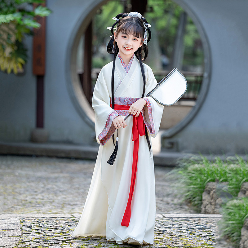 儿童汉服春秋战国袍女童直裾中国风演出服古装超仙2026新款魏晋风,童装/婴儿装/亲子装,汉服,淘宝优惠券,粉丝福利购,淘宝优惠卷